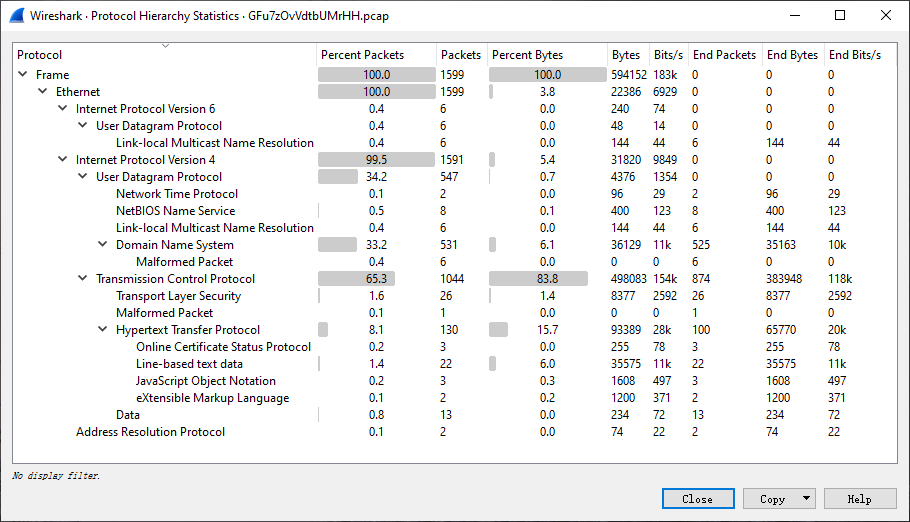 complex wireshark display filters